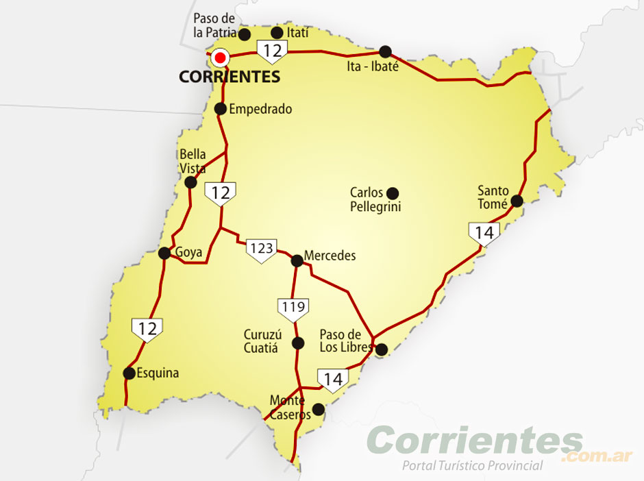 Rutas y Accesos a Corrientes